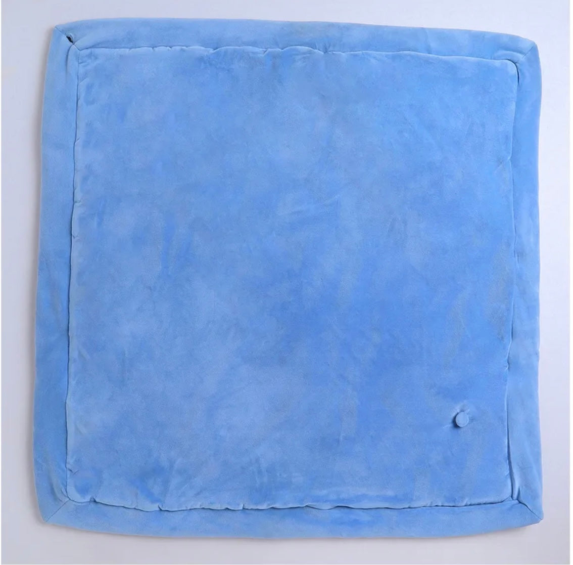 Yellow Apple Super Soft Hooded Baby wrapping - Deer Embroidery- light Blue