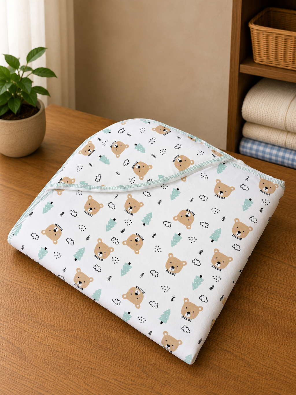 Cradle Soft cotton open Hooded wrapping