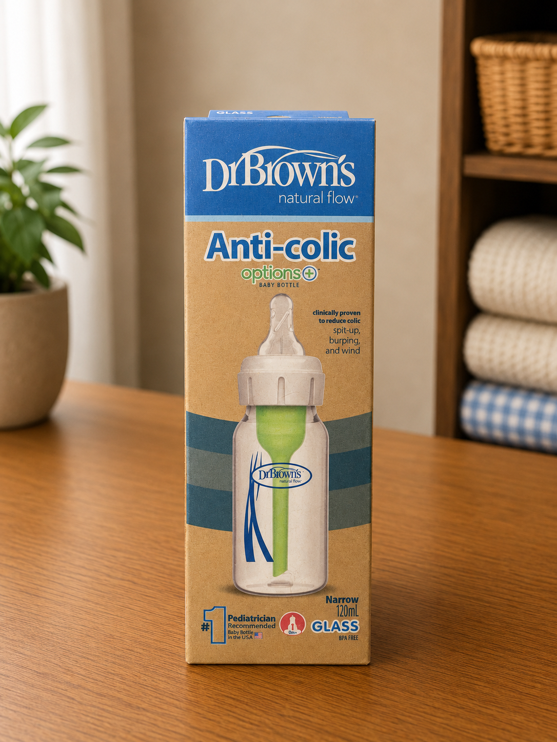 Dr. browns  New born glass feeding bottle-120 ml