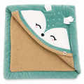 Yellow Apple Fur inside Warm wrapover- Green