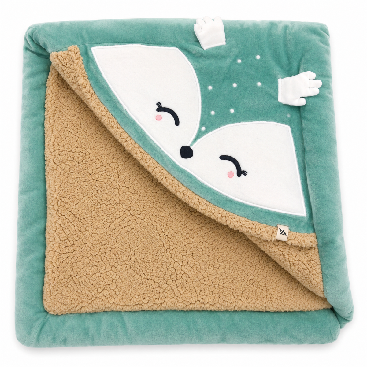 Yellow Apple Fur inside Warm wrapover- Green