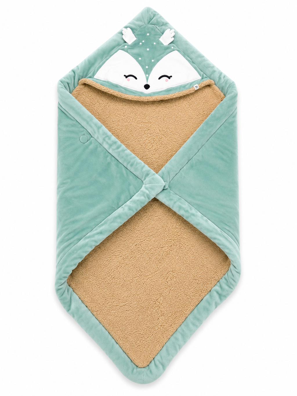 Yellow Apple Fur inside Warm wrapover- Green