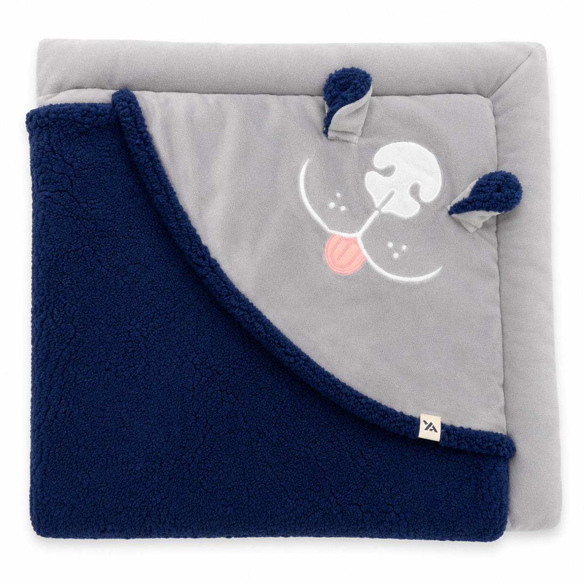 Yellow Apple Fur inside warm wrapover- Grey