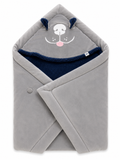 Yellow Apple Fur inside warm wrapover- Grey