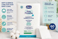 Chicco soft cotton squares - 60pcs - 100% soft cotton