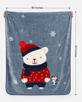 Baby double ply warm mink blanket (snowflake design)