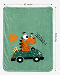 Baby double ply warm mink blanket (green)