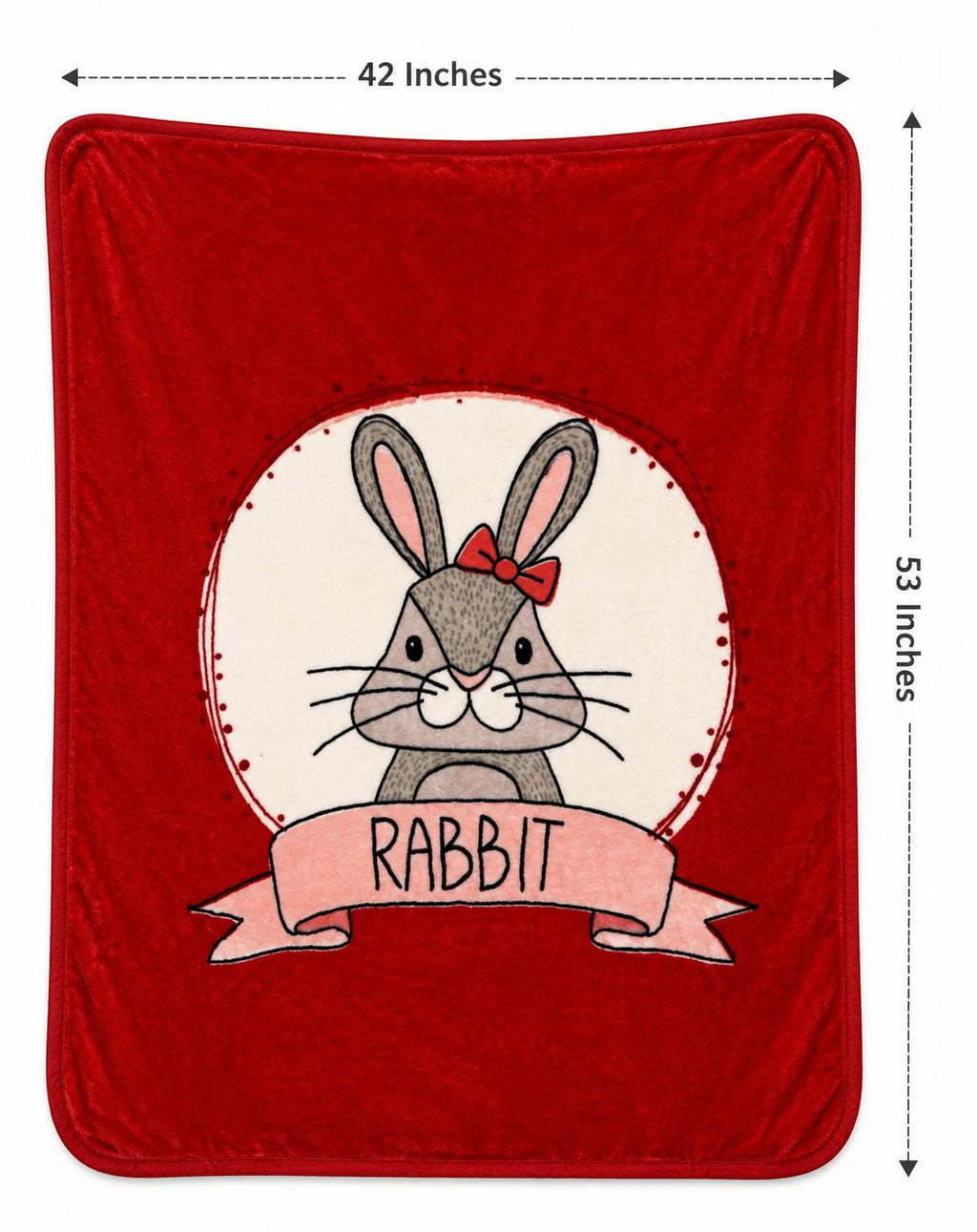 Baby double ply warm mink blanket ( Rabbit)