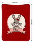 Baby double ply warm mink blanket ( Rabbit)