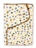Baby 8 layer breathable muslin blanket (floral)