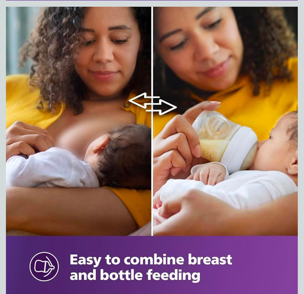 Philips avent Natural response baby feeding bottle-125ml for newborns and up, Bpa Free