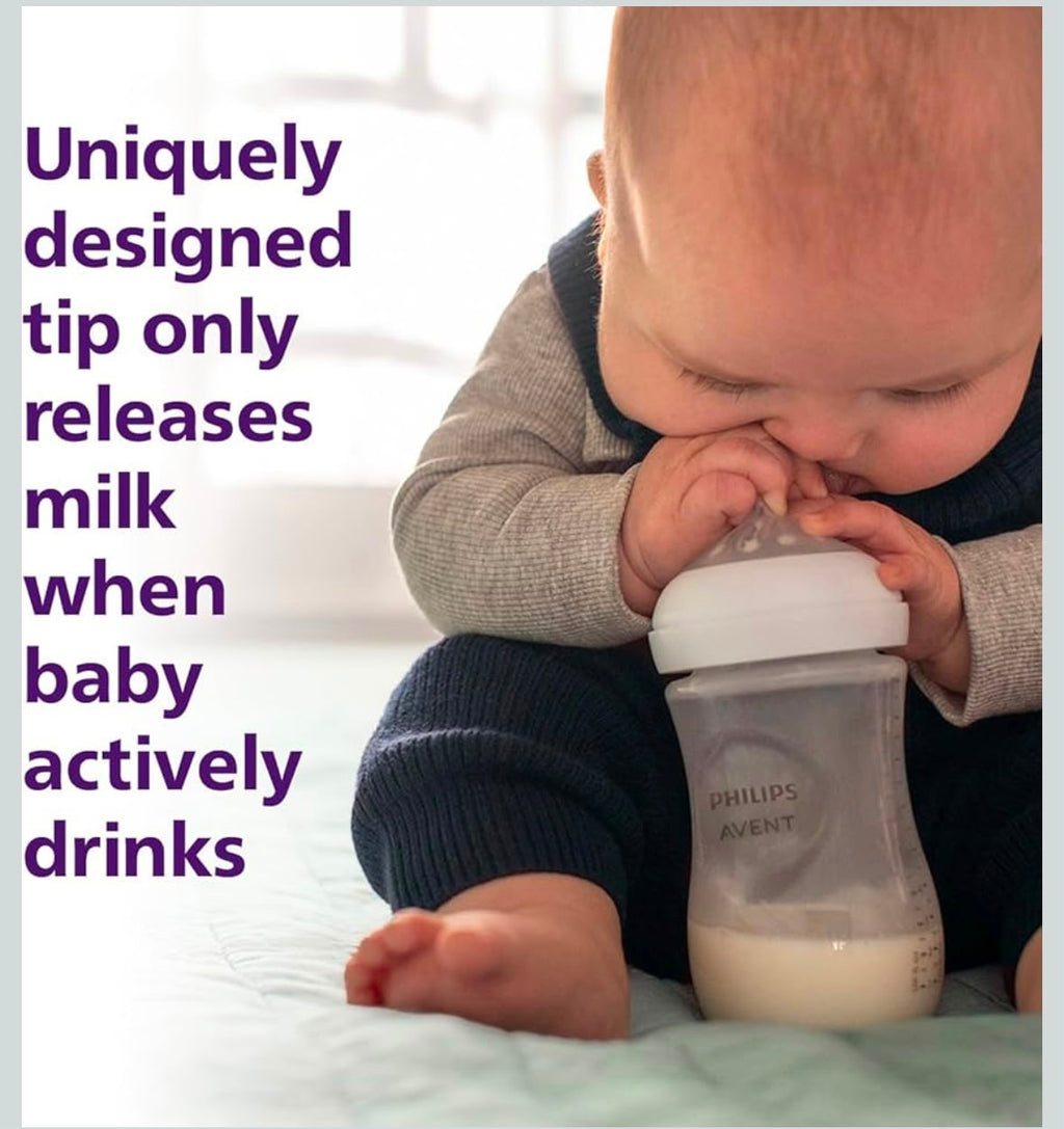Philips avent Natural response baby feeding bottle-125ml for newborns and up, Bpa Free