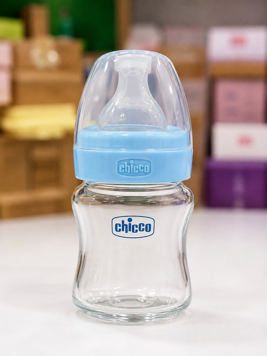 Chicco glass feeding bottle-125ml