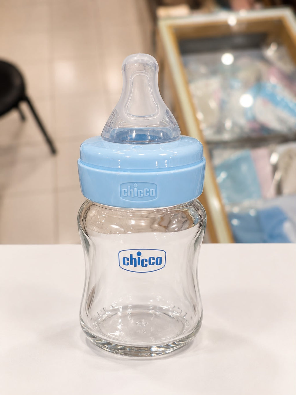 Chicco glass feeding bottle-125ml