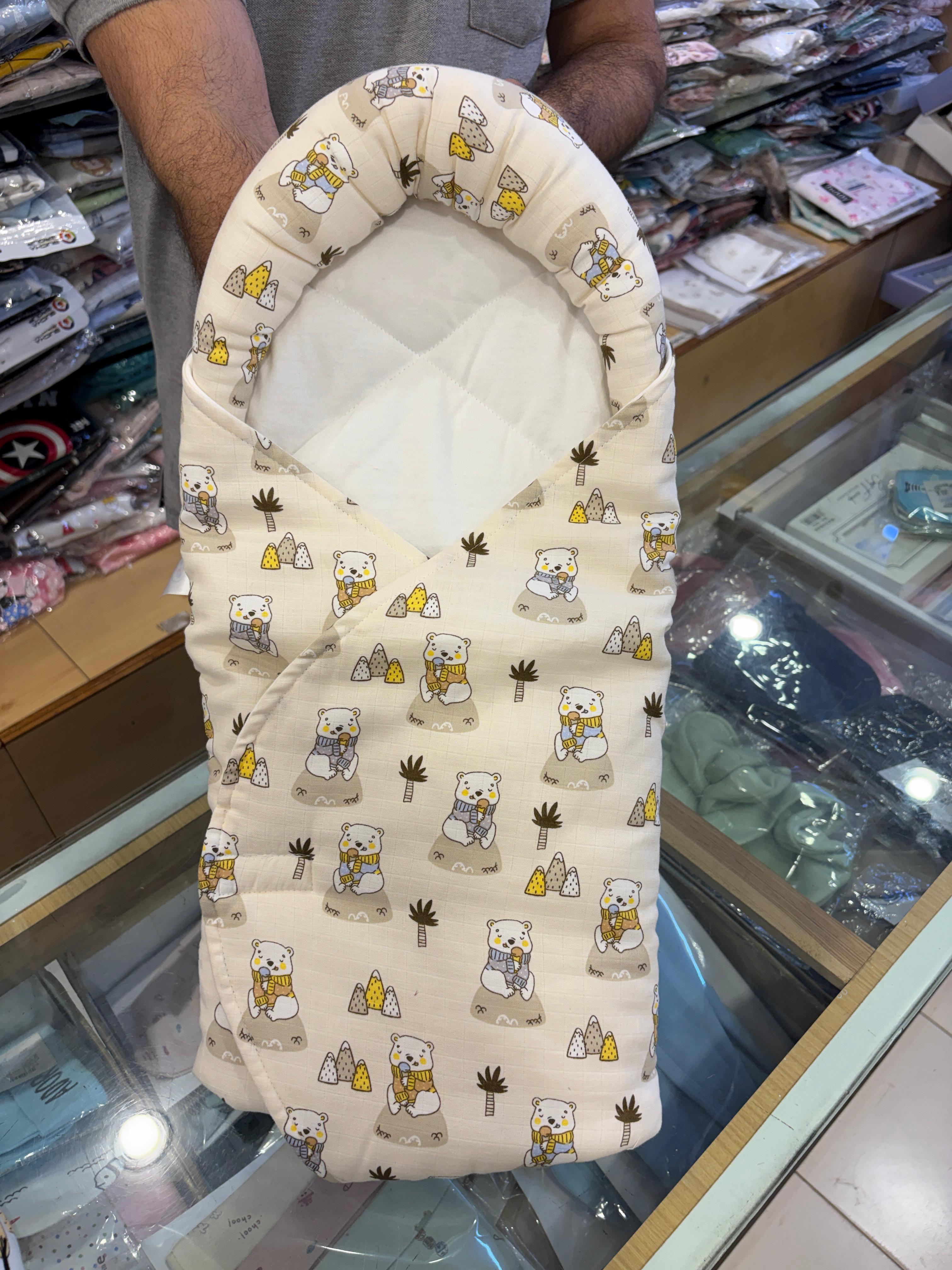 Cradle cotton Newborn wrapper (velcro)
