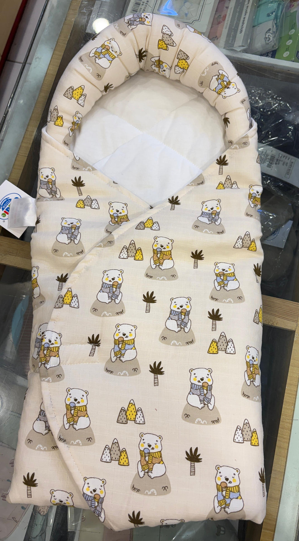 Cradle cotton Newborn wrapper (velcro)