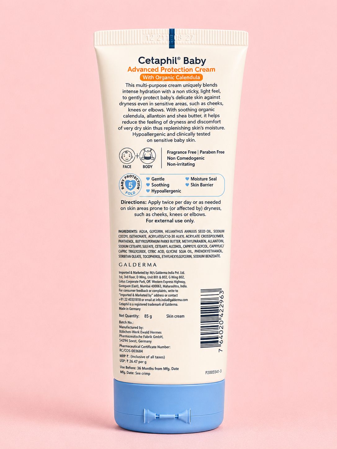 Cetaphil advanced protection cream with organic calendula 85g