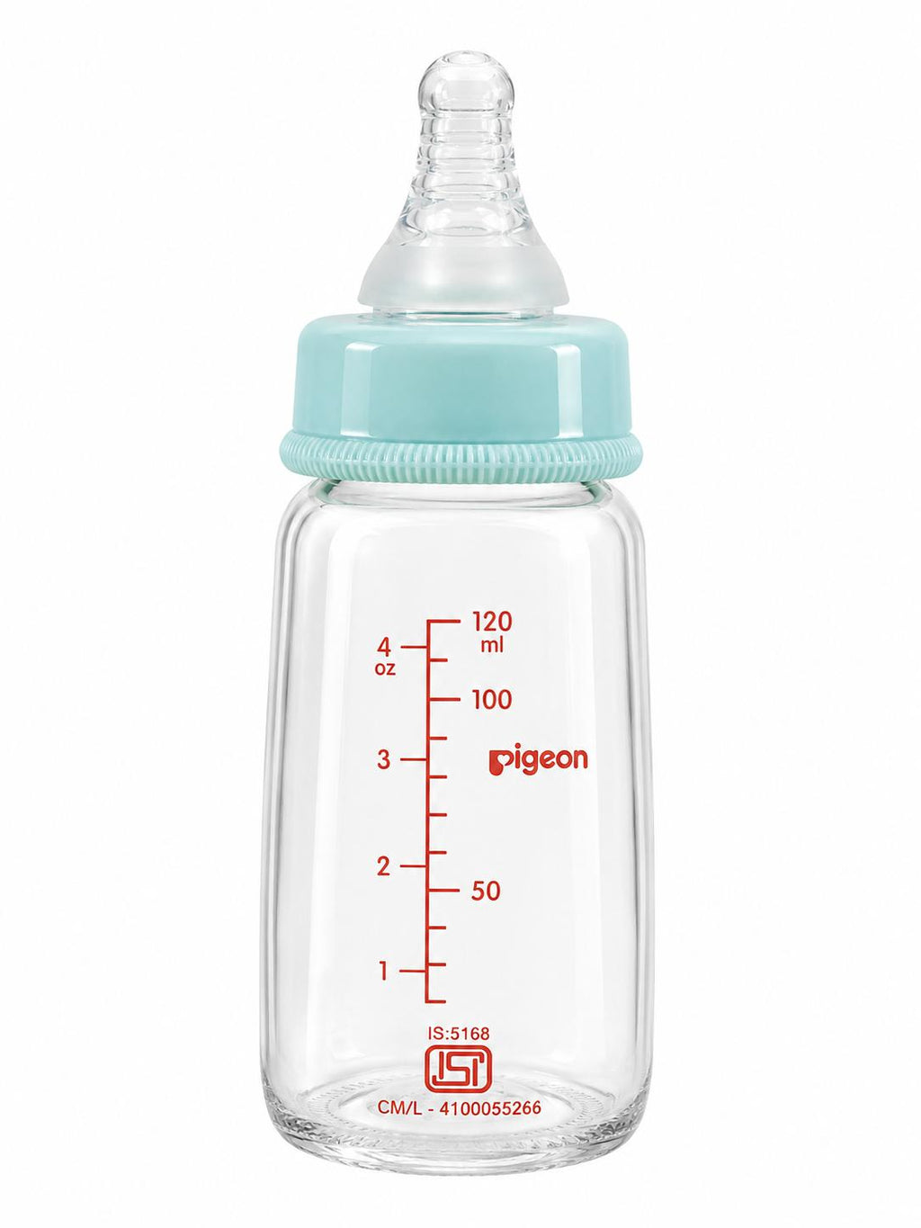 Pigeon flexible glass feeding bottle - 0+ Months - 120ml