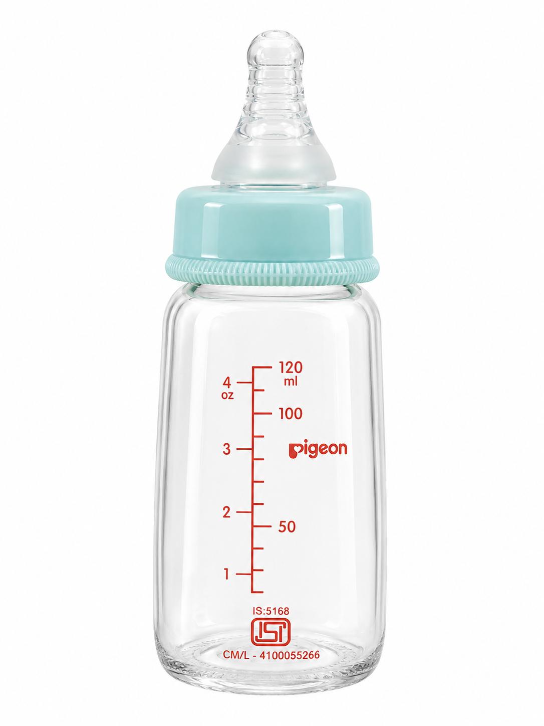 Pigeon flexible glass feeding bottle - 0+ Months - 120ml