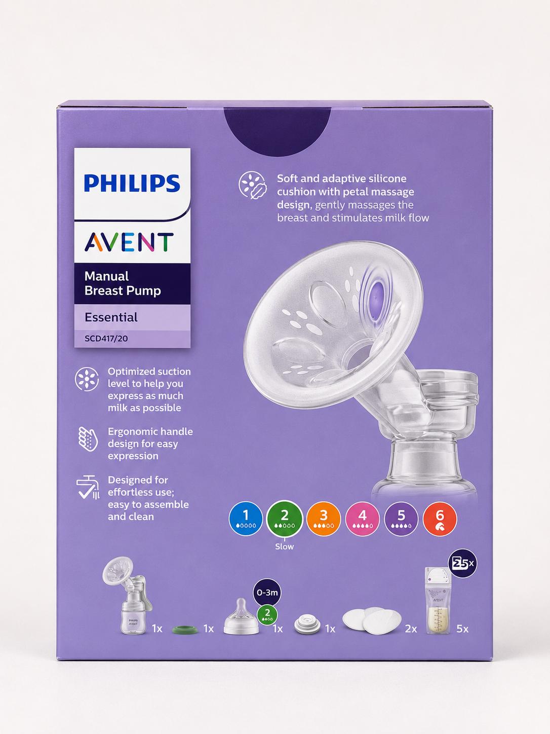 Philips Avent manual breast pump - BPA Free