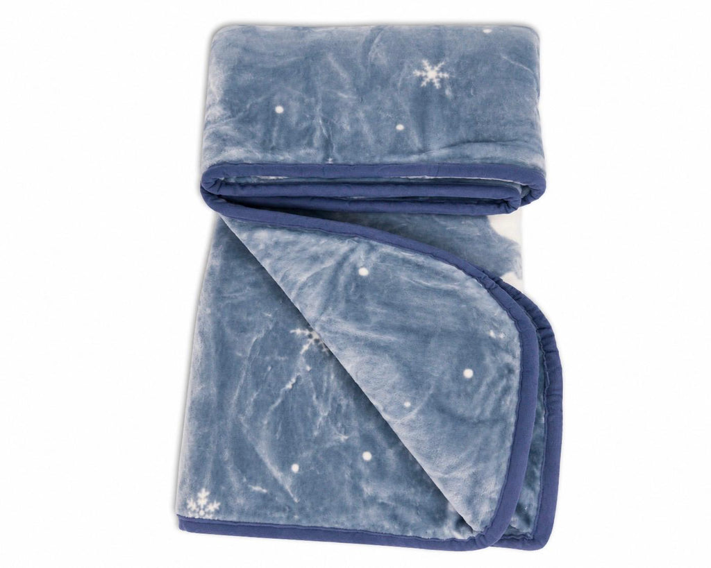 Baby double ply warm mink blanket (snowflake design)