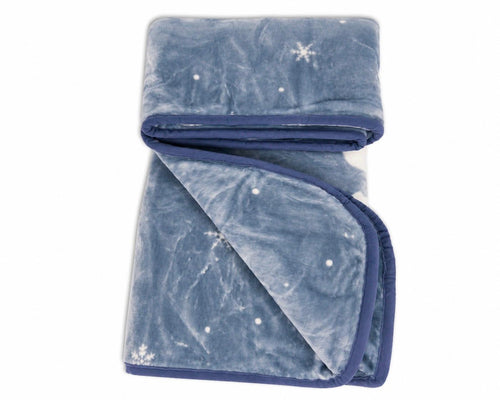 Baby double ply warm mink blanket (snowflake design)