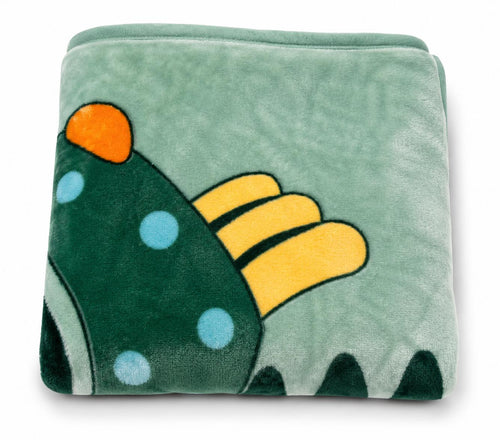 Baby double ply warm mink blanket (green)